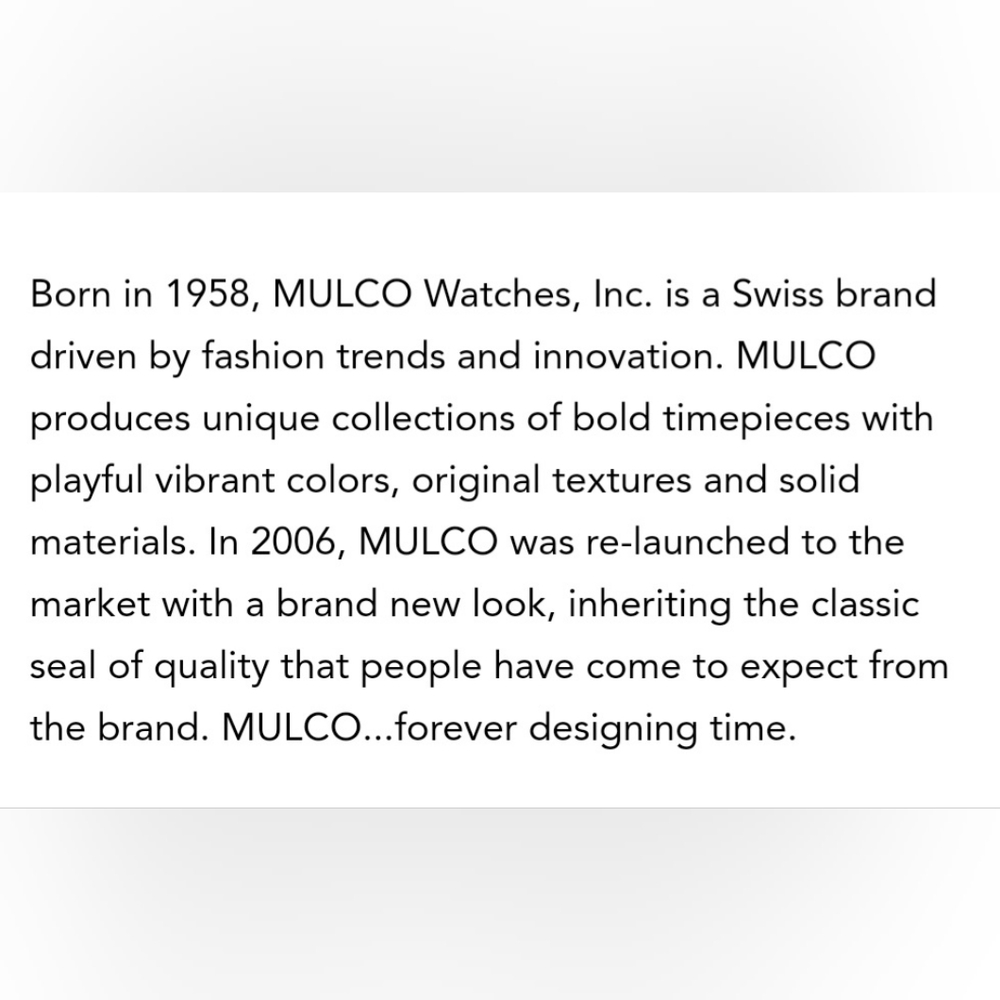 Blue marine glass Mulco woman watch - Picture 10 of 11